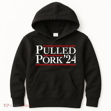 Pulled Pork 24 Funny Bbq Lover Political Slogan Humor Pun Kids Hoodie