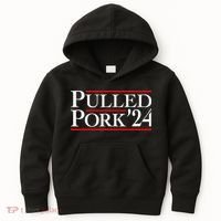 Pulled Pork 24 Funny Bbq Lover Political Slogan Humor Pun Kids Hoodie thumb 0