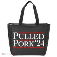 Pulled Pork 24 Funny Bbq Lover Political Slogan Humor Pun Tote Bag thumb 0