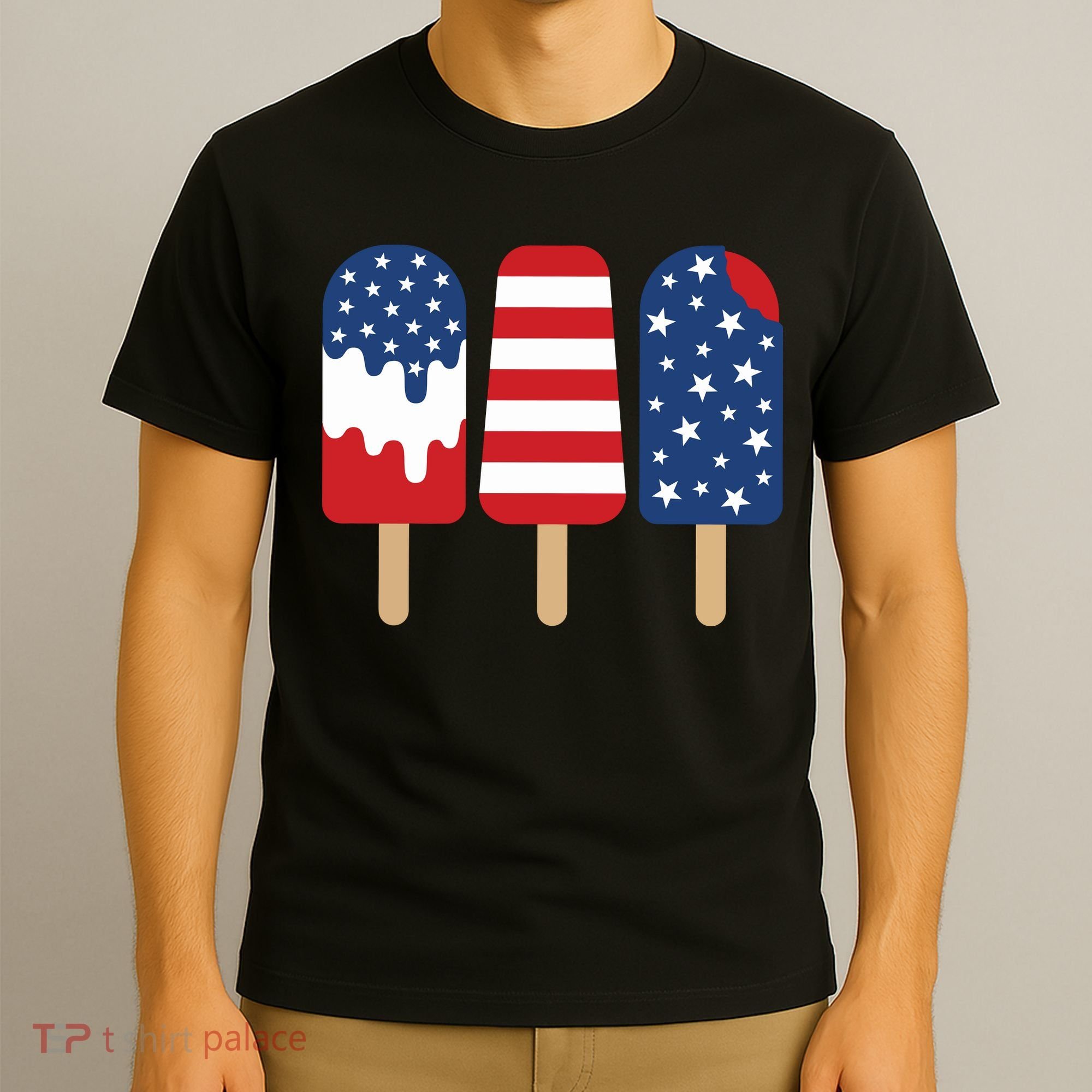 Patriotic Popsicle 4th Of July Family T-Shirt