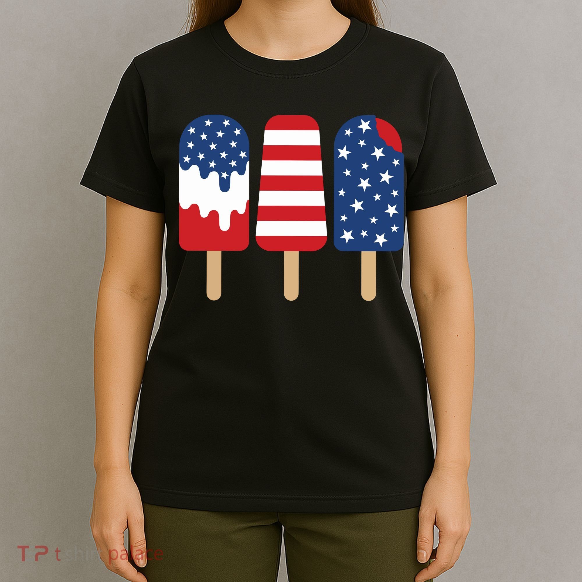 Patriotic Popsicle 4th Of July Family T-Shirt