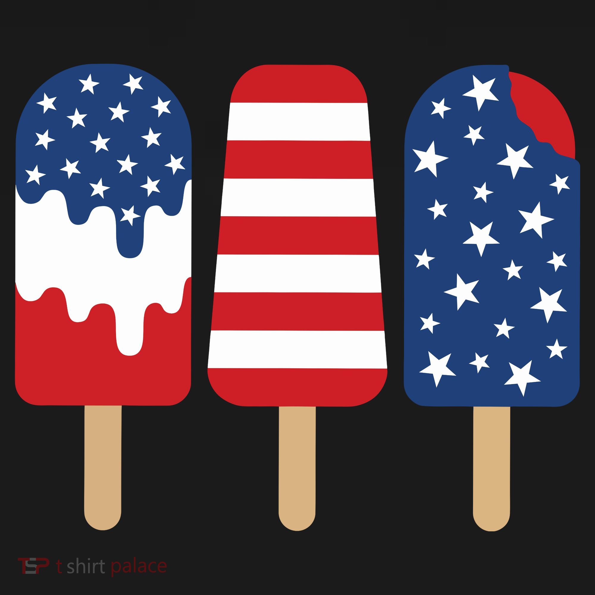 Patriotic Popsicle 4th Of July Family T-Shirt