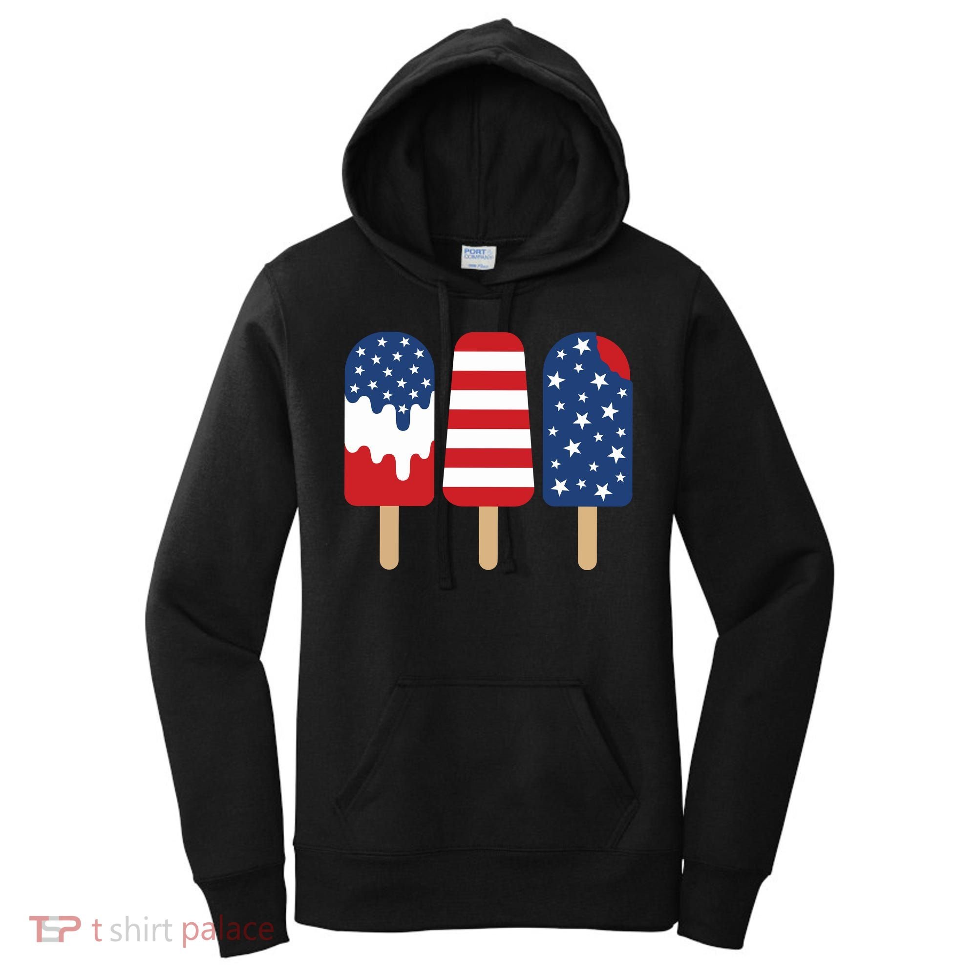 Patriotic Popsicle 4th Of July Family Women's Hoodie