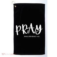 Pray [Philippians 46] Golf Towel thumb 0
