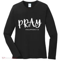 Pray [Philippians 46] Women's Long Sleeve Shirt thumb 0