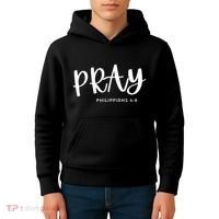 Pray [Philippians 46] Kids Hoodie thumb 4