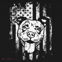 Patriotic Pitbull American Flag Dog Lover Women's Hoodie thumb 2