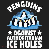 Penguin Protest Anti Authoritarian Ice Hole Tumbler thumb 3