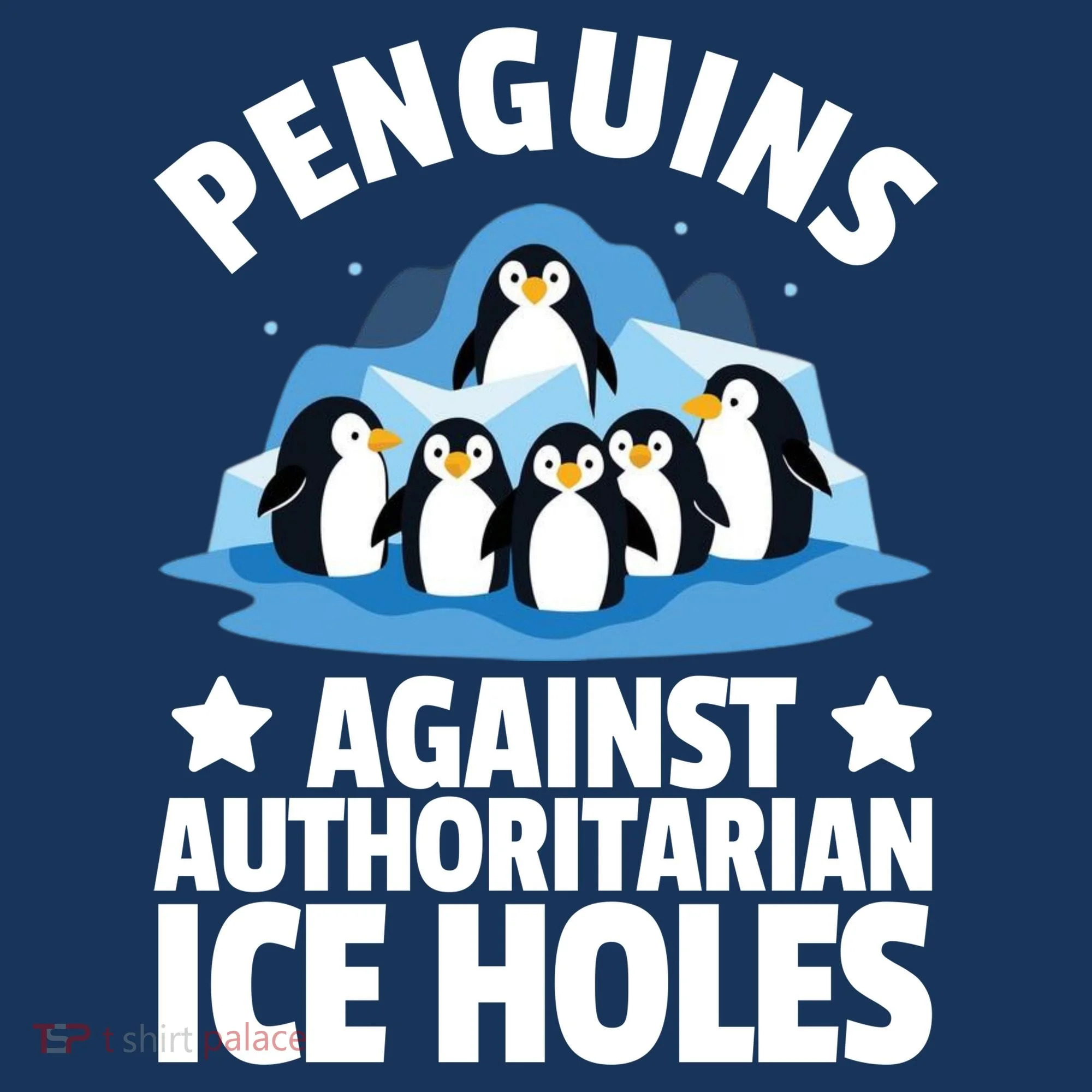 Penguin Protest Anti Authoritarian Ice Hole Hoodie