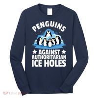 Penguin Protest Anti Authoritarian Ice Hole Long Sleeve Shirt thumb 0