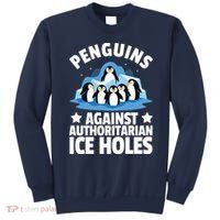 Penguin Protest Anti Authoritarian Ice Hole Sweatshirt thumb 0