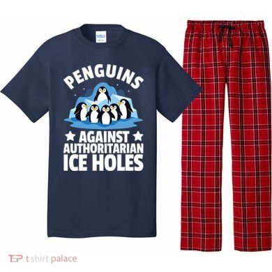 Penguin Protest Anti Authoritarian Ice Hole Pajama Set