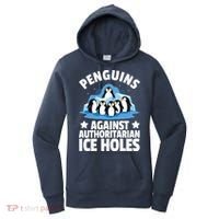 Penguin Protest Anti Authoritarian Ice Hole Women's Hoodie thumb 0
