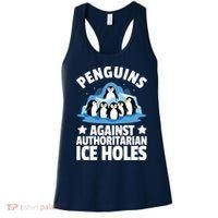 Penguin Protest Anti Authoritarian Ice Hole Women's Tank Top thumb 0