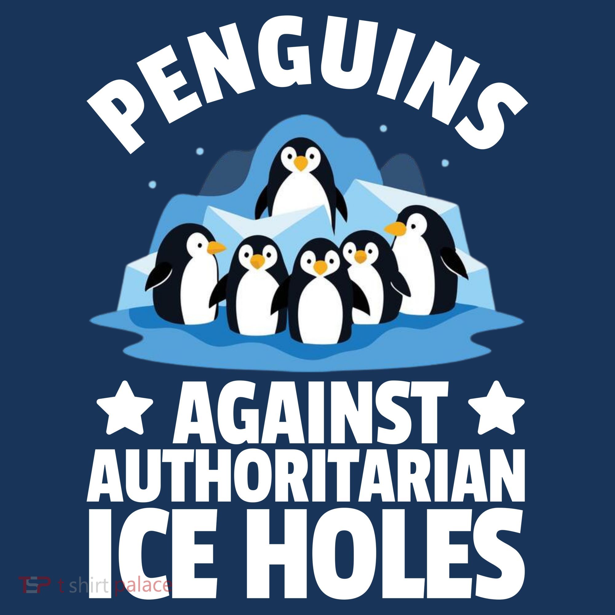 Penguin Protest Anti Authoritarian Ice Hole Baby Bodysuit