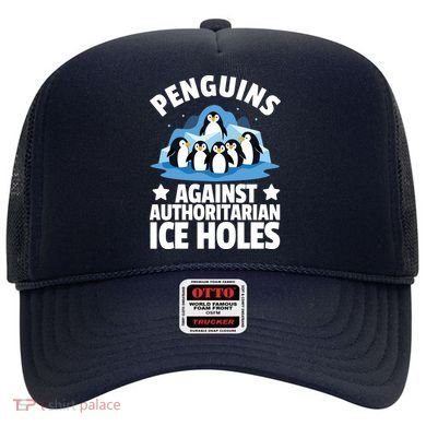 Penguin Protest Anti Authoritarian Ice Hole Hat