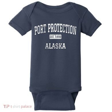 Port Protection Alaska AK Vintage Baby Bodysuit