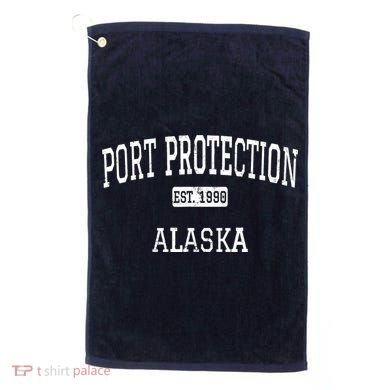Port Protection Alaska AK Vintage Golf Towel