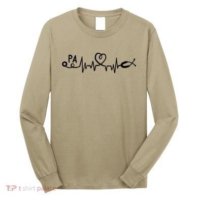PA Physician Assistant Heartbeat Gift T Long Sleeve Shirt