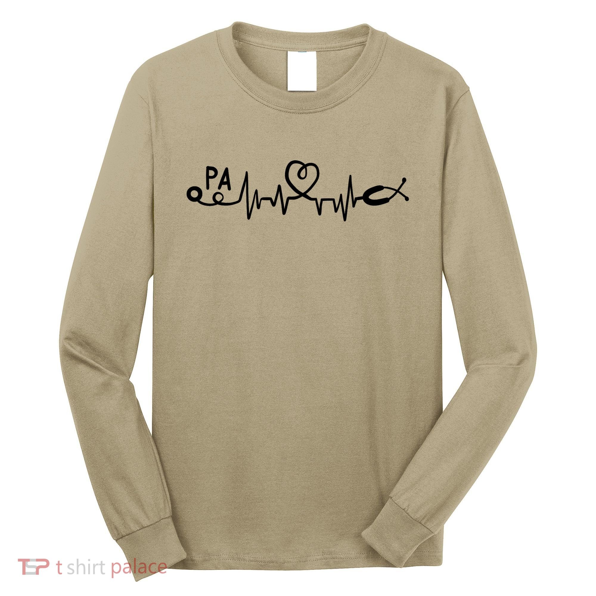 PA Physician Assistant Heartbeat Gift T Long Sleeve Shirt