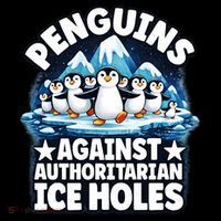 Penguin Protest Anti Authoritarian Stop Ice Hole Backpack thumb 2