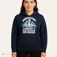 Penguin Protest Anti Authoritarian Stop Ice Hole Hoodie thumb 5