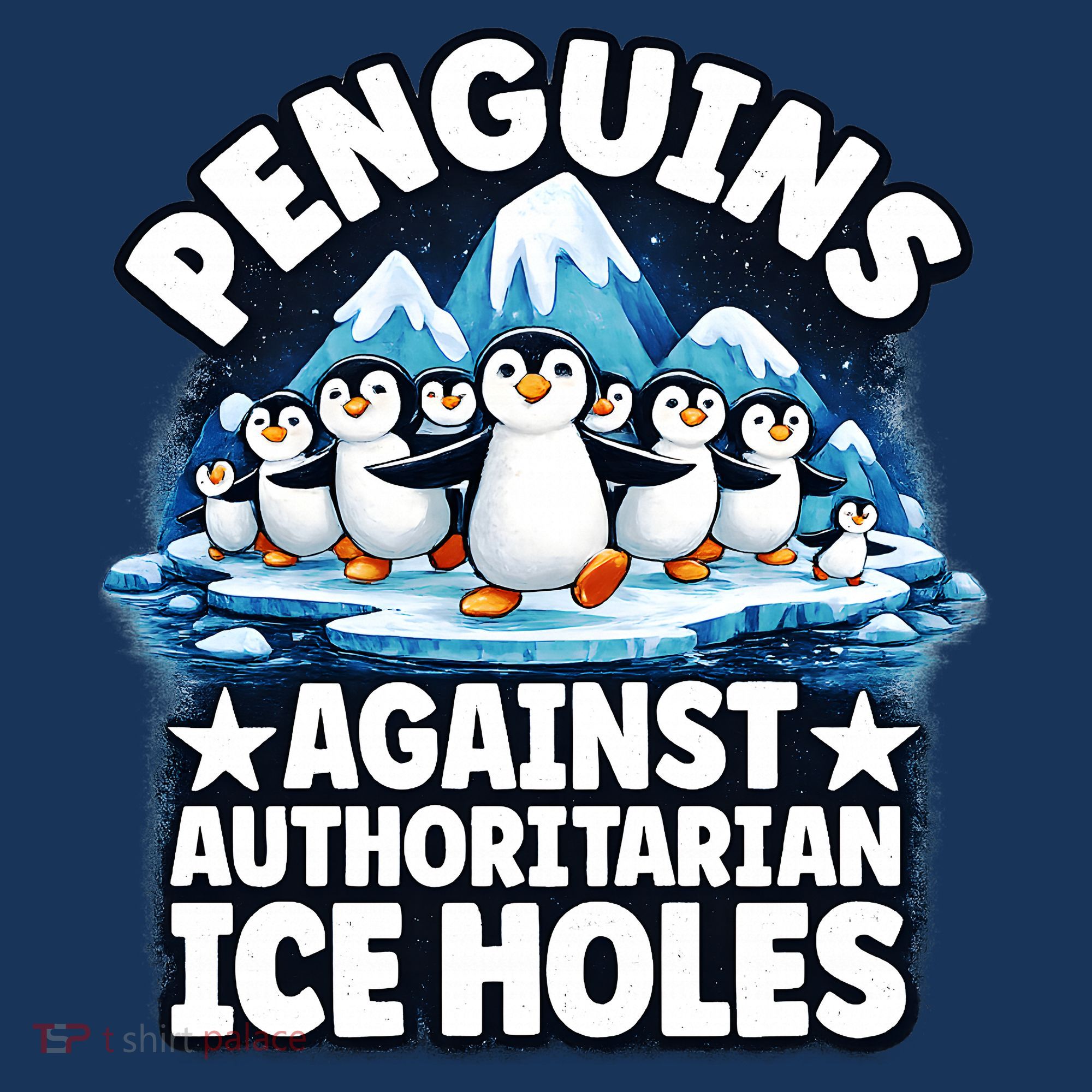 Penguin Protest Anti Authoritarian Stop Ice Hole Toddler Hoodie