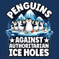 Penguin Protest Anti Authoritarian Stop Ice Hole Visor thumb 3