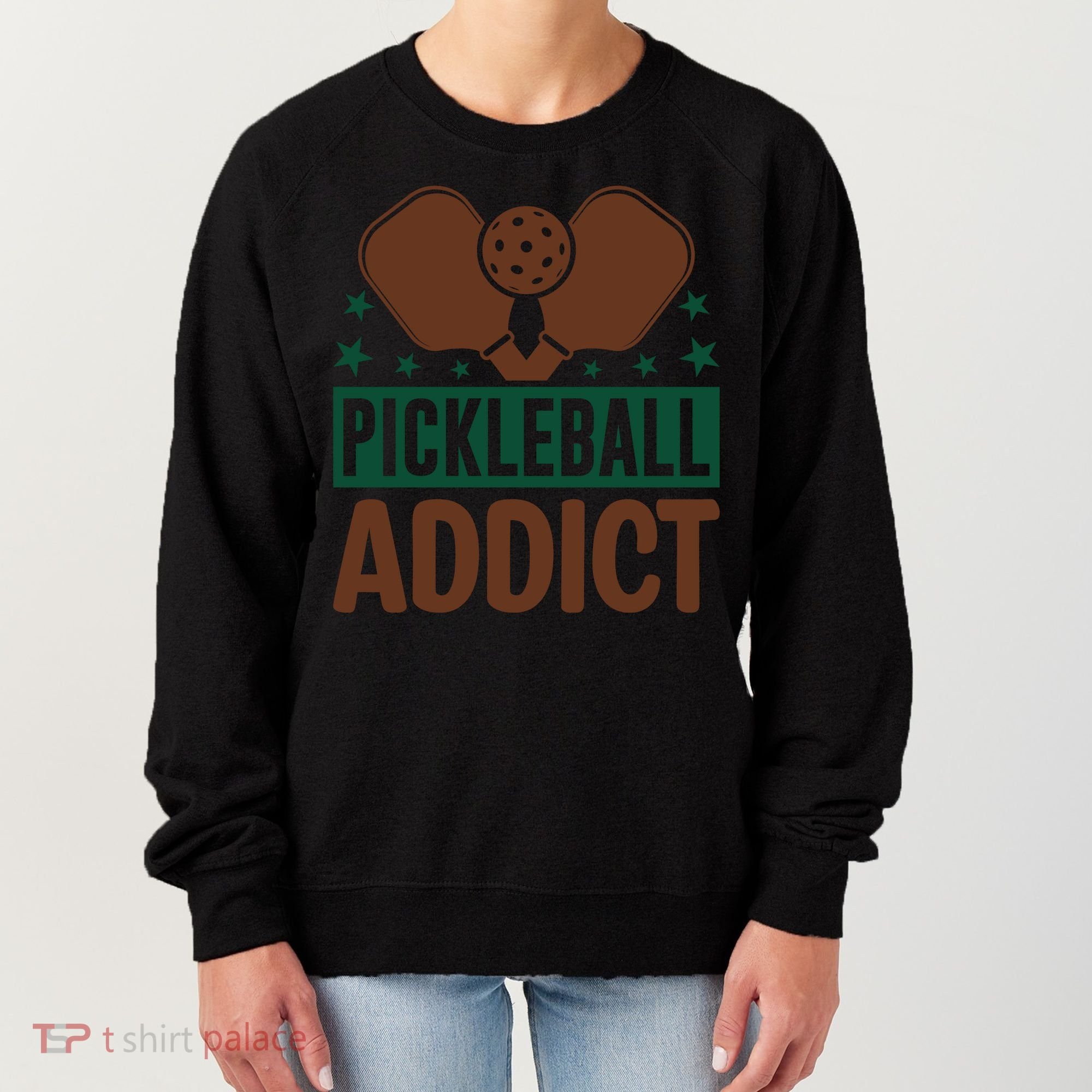 Paddles Pickleball Addict Gift For Player Team Sport Women's Sweatshirt