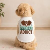 Paddles Pickleball Addict Gift For Player Team Sport Doggie Tank thumb 2