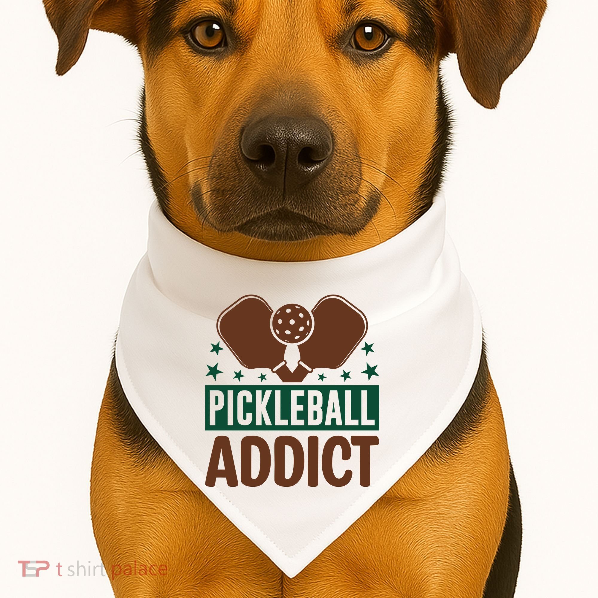 Paddles Pickleball Addict Gift For Player Team Sport USA-Made Doggie Bandana