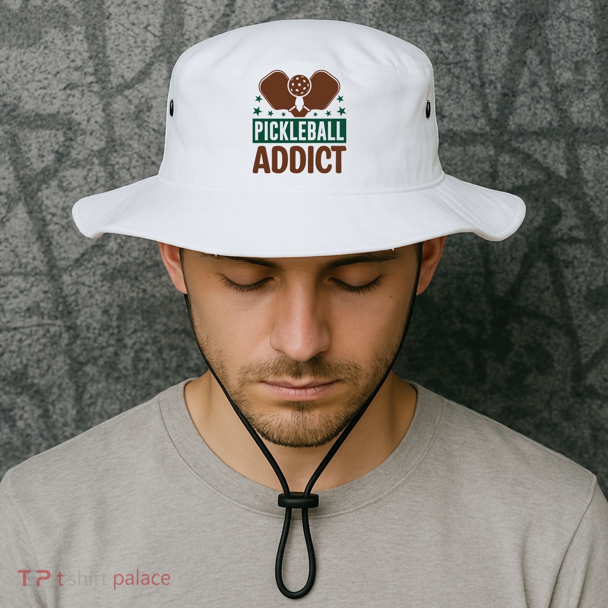 Paddles Pickleball Addict Gift For Player Team Sport Bucket Hat