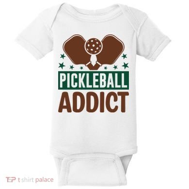 Paddles Pickleball Addict Gift For Player Team Sport Baby Bodysuit