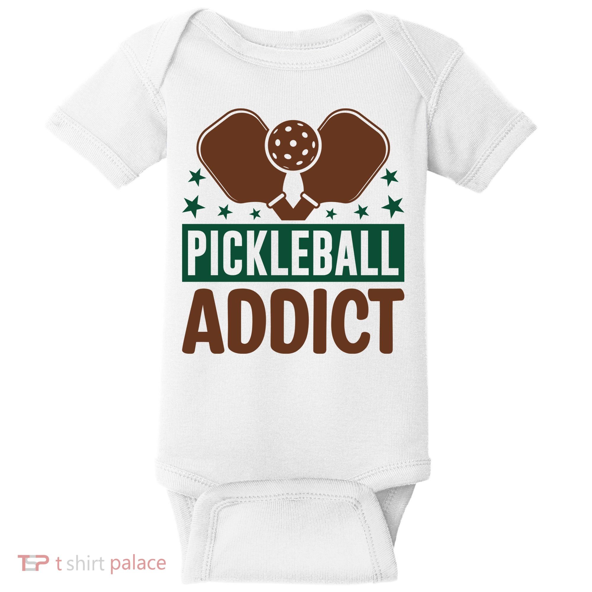Paddles Pickleball Addict Gift For Player Team Sport Baby Bodysuit
