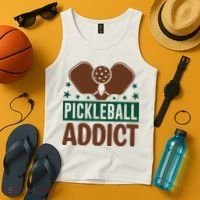 Paddles Pickleball Addict Gift For Player Team Sport Tank Top thumb 4