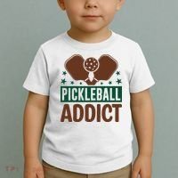 Paddles Pickleball Addict Gift For Player Team Sport Toddler T-Shirt thumb 2