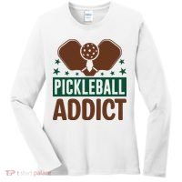 Paddles Pickleball Addict Gift For Player Team Sport Women's Long Sleeve Shirt thumb 0
