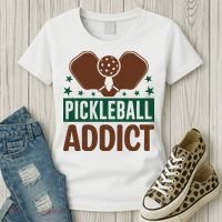 Paddles Pickleball Addict Gift For Player Team Sport Women's T-Shirt thumb 3