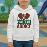 Paddles Pickleball Addict Gift For Player Team Sport Kids Hoodie thumb 3