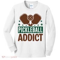 Paddles Pickleball Addict Gift For Player Team Sport Kids Long Sleeve Shirt thumb 0
