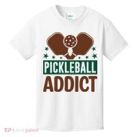Paddles Pickleball Addict Gift For Player Team Sport Kids T-Shirt thumb 0
