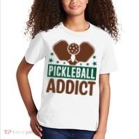 Paddles Pickleball Addict Gift For Player Team Sport Kids T-Shirt thumb 2