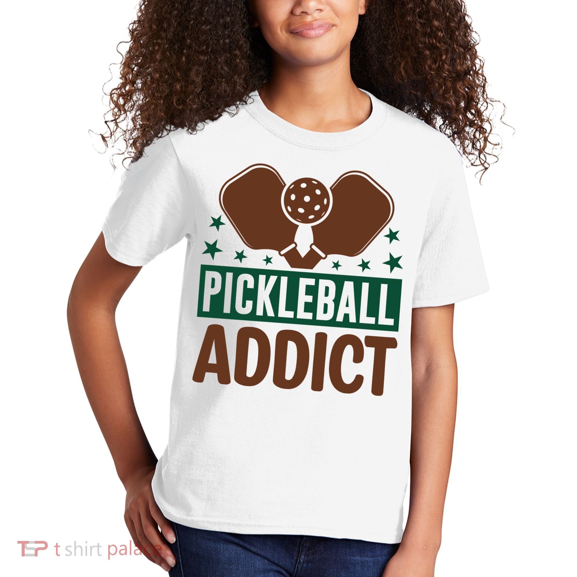 Paddles Pickleball Addict Gift For Player Team Sport Kids T-Shirt