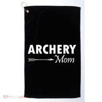 Proud Parent Archery Mom Cool Gift Golf Towel thumb 0