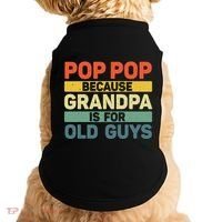 Pop Pop Art For Grandpa From Grandkids FatherS Day Pop Pop Doggie Tank thumb 0