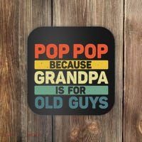 Pop Pop Art For Grandpa From Grandkids FatherS Day Pop Pop Coaster thumb 0