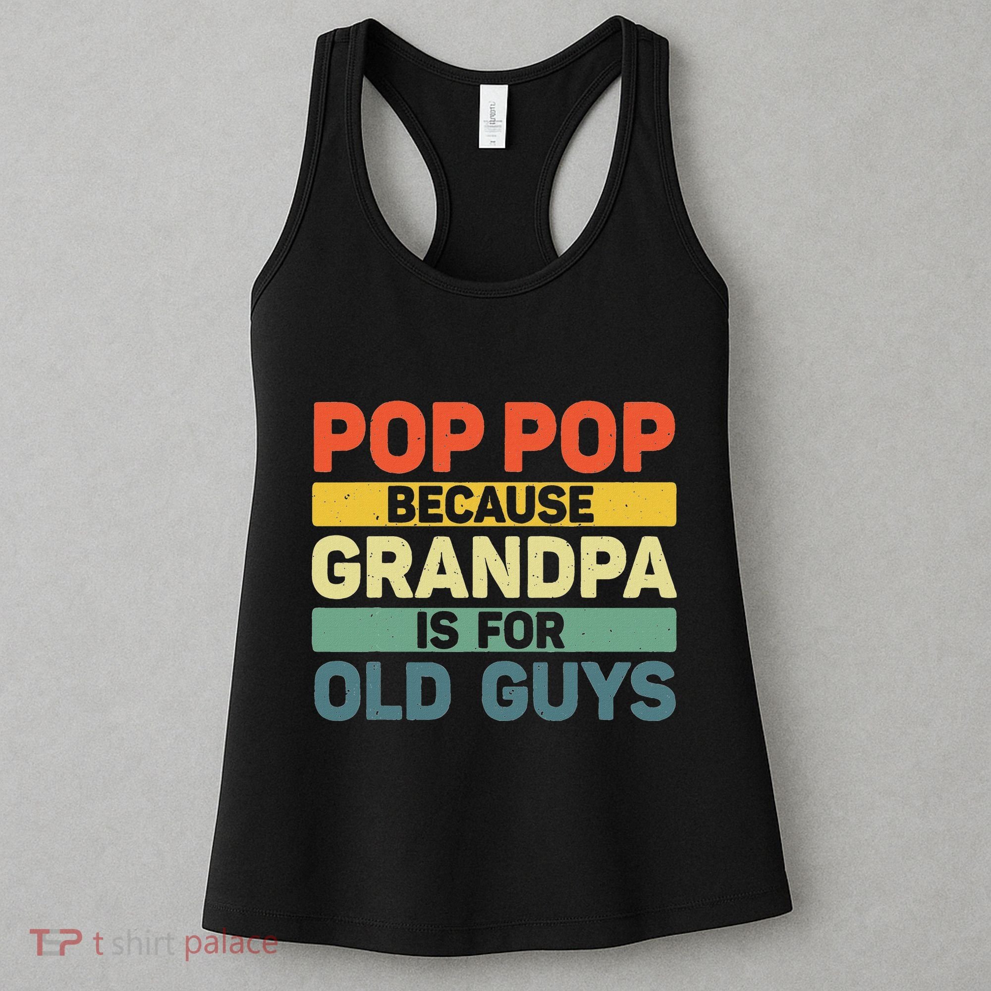 Pop Pop Art For Grandpa From Grandkids FatherS Day Pop Pop Women's Tank Top