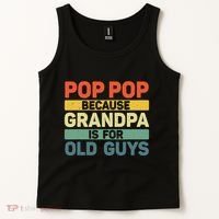 Pop Pop Art For Grandpa From Grandkids FatherS Day Pop Pop Tank Top thumb 2