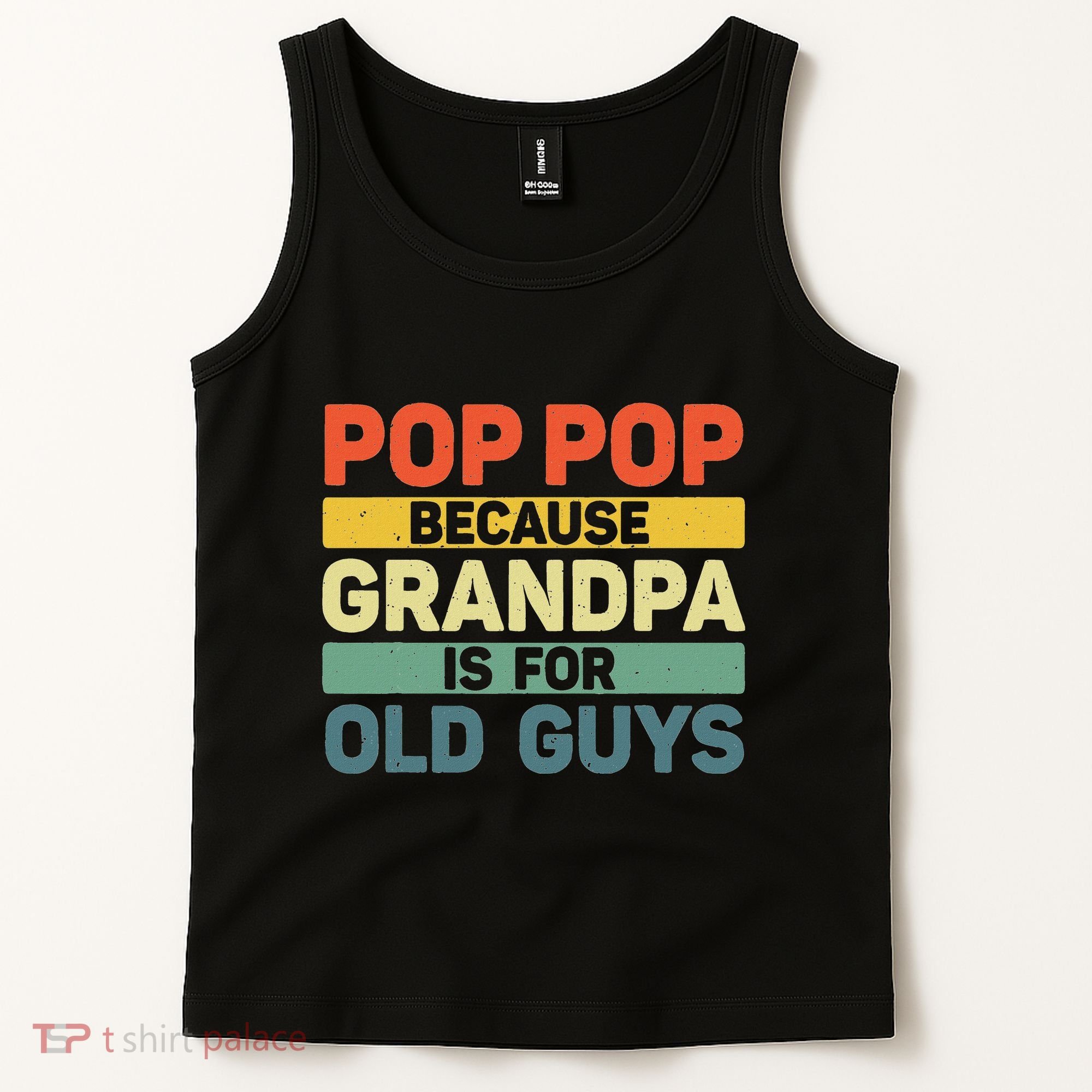 Pop Pop Art For Grandpa From Grandkids FatherS Day Pop Pop Tank Top