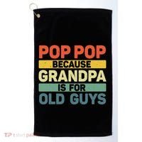 Pop Pop Art For Grandpa From Grandkids FatherS Day Pop Pop Golf Towel thumb 0